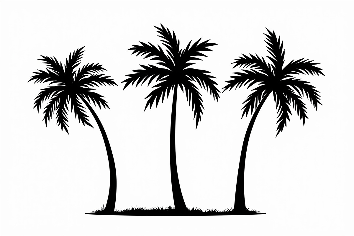 Tropical Palm Tree Bundle, an Illustration by Designs_River (Photo 3 of 9)