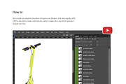 Electric Scooter Mockups Set, an Advertising Mockup by rebrandy (Thumbnail 7 of 8)