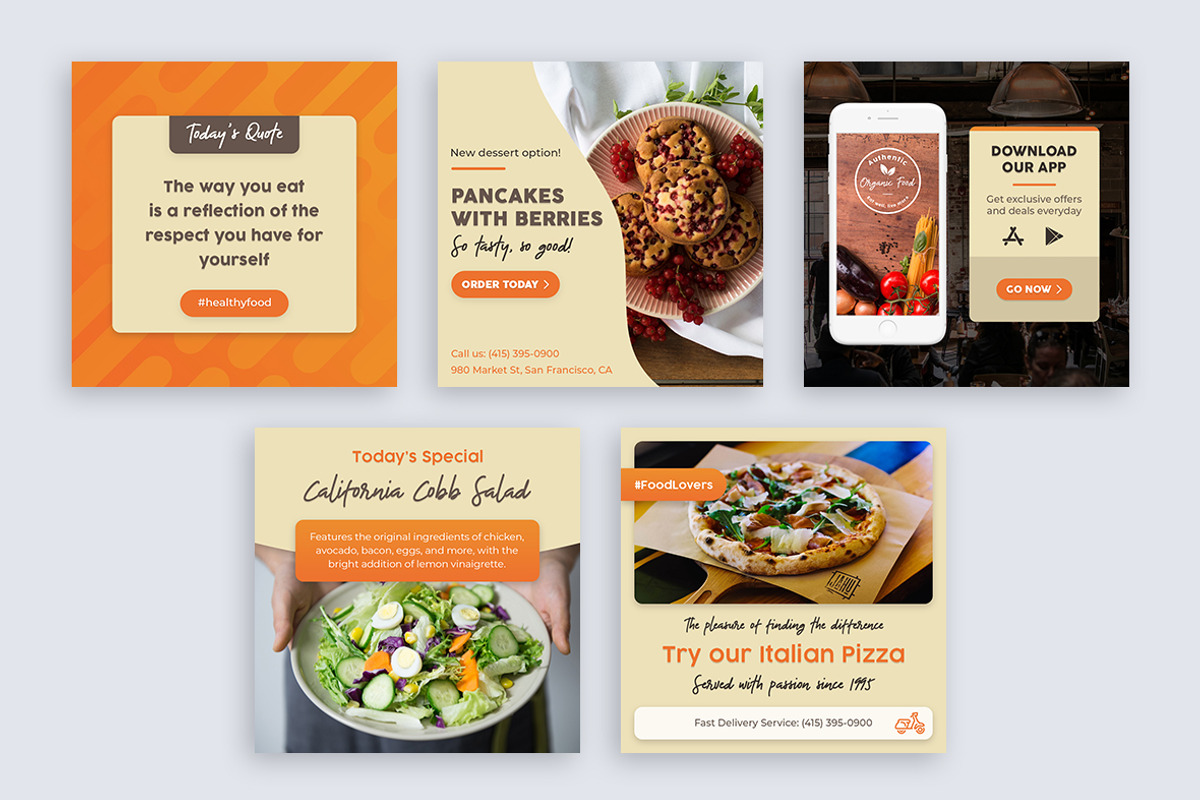 Instagram Food Banners, a Social Media Template by Brandify Studio (Photo 3 of 4)