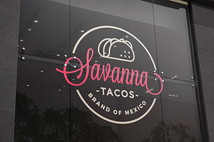 Sticker Logo on Glass Window, an Advertising Mockup by GfxFoundry