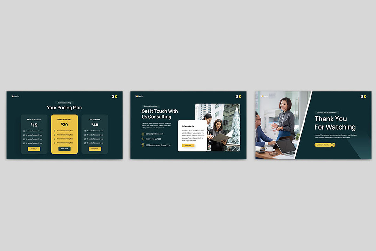 Drelto Presentation Template, a Presentation Template by TypeMakers (Photo 2 of 5)