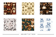 Teddy Bears in Retro Art Styles, a Pattern Graphic by karenfoleyphoto (Thumbnail 12 of 13)