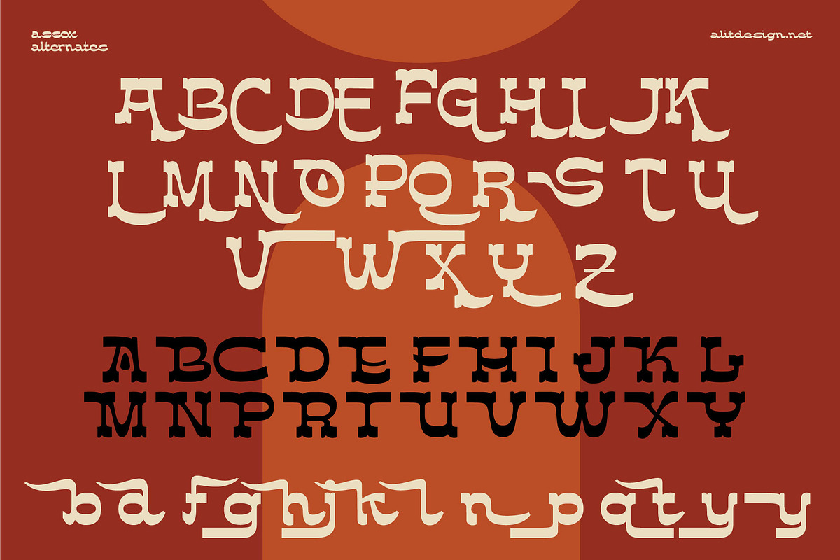 assox typeface, a Script Font by alit design (Photo 12 of 16)