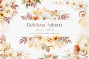 Watercolour Delicious Autumn., a Decorative Illustration by Elena Medvedeva (Thumbnail 1 of 10)