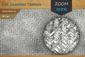 Aluminum Foil Seamless HD Texture