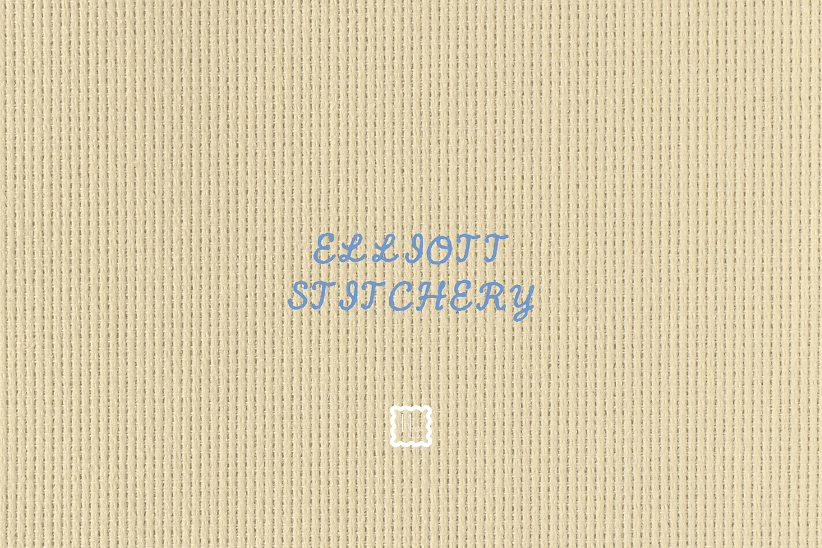 Elliott Stitchery, a Handwritten Font by Honey Lust Co. Shop (Photo 1 of 3)