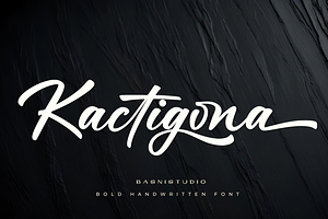 Kactigona – Bold Handwritten Font