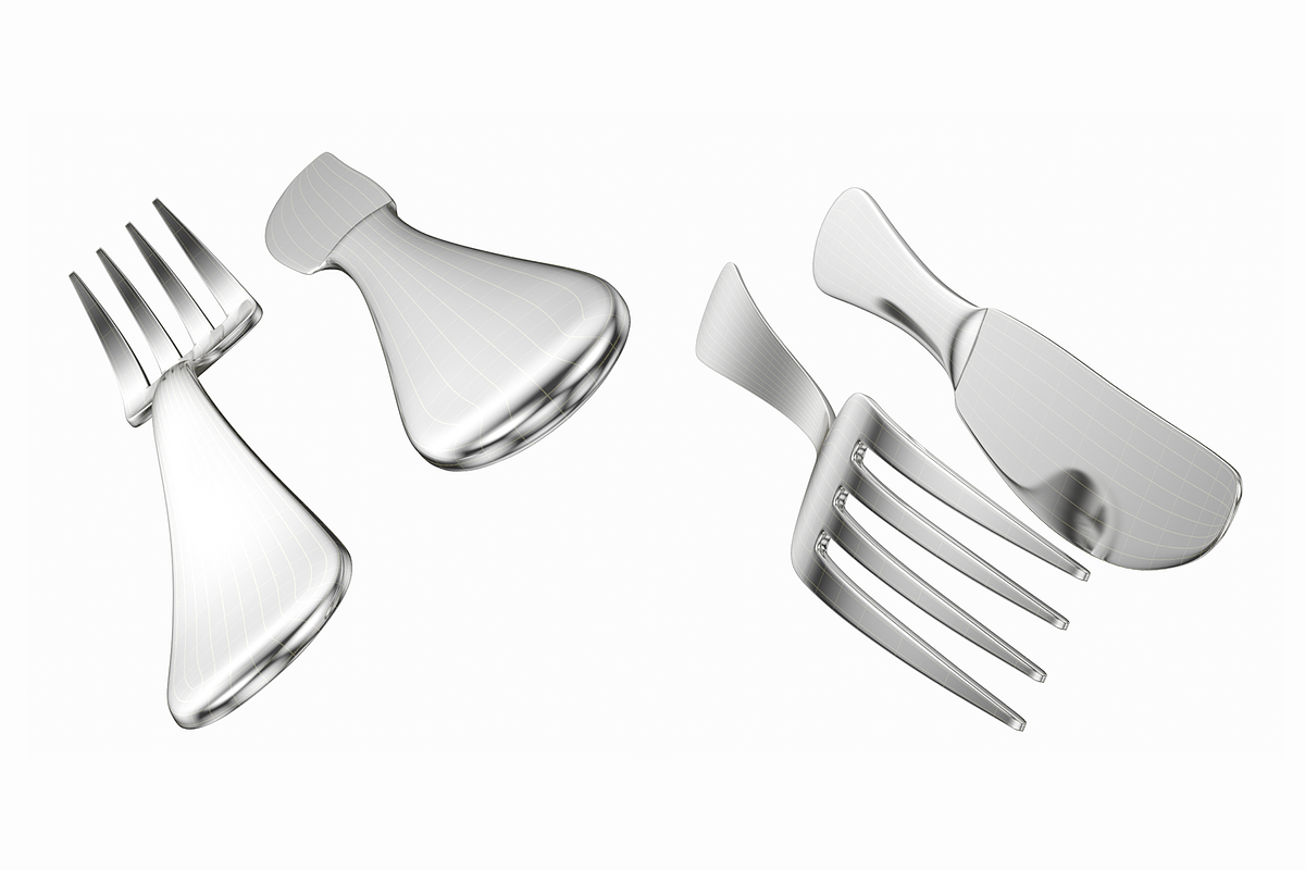Generic Cutlery 12 Pieces COLLECTION, an Object 3D Model by VK Studio (Photo 9 of 17)