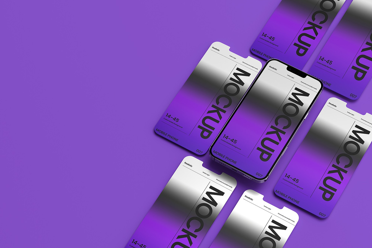 10 psd Multiscreen Iphone Mockup, an iPhone Mockup by East Gallery (Photo 10 of 10)