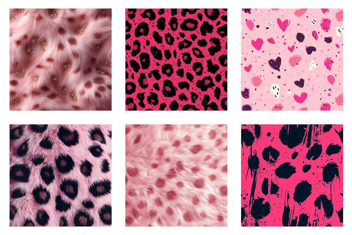 Pink Leopard Fur Seamless Pattern, an Illustration by Dream Creation (Photo 2 of 7)