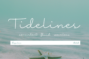 Tidelines - A Handwritten Script