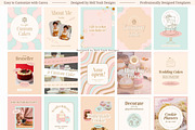 Boutique Bakery Instagram Templates, a Social Media Template by Hell Yeah Designs (Thumbnail 11 of 12)