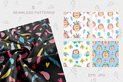 Cute hedgehogs. Kids collection, a Graphic by rinaletters (Thumbnail 3 of 5)