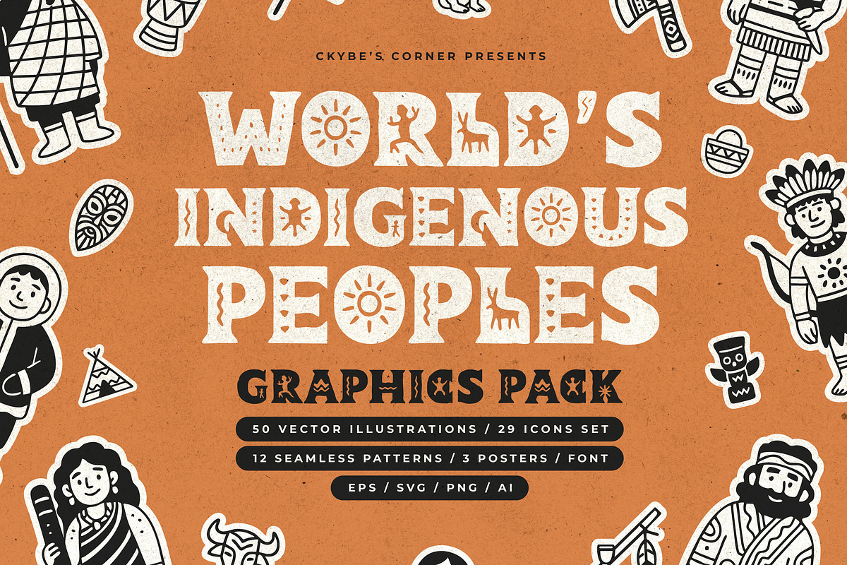 World’s Indigenous Peoples Graphics, a Person Illustration by Ckybe's Corner (Photo 1 of 10)