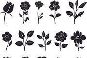 Gardening Flower And Leaves Silhouet, an Object Graphic by DesignBTF (Thumbnail 7 of 8)