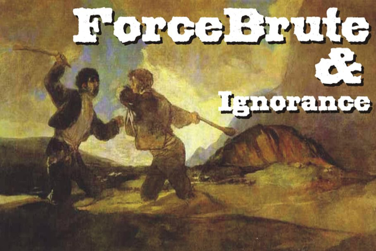 Force Brute & Ignorance, a Serif Font by Intellecta Design