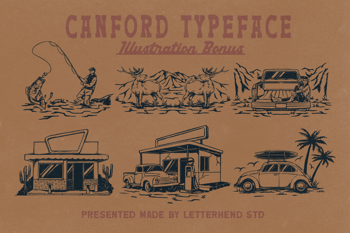 Canford - Western Font Collection, a Serif Font by Letterhend Studio (Photo 10 of 11)