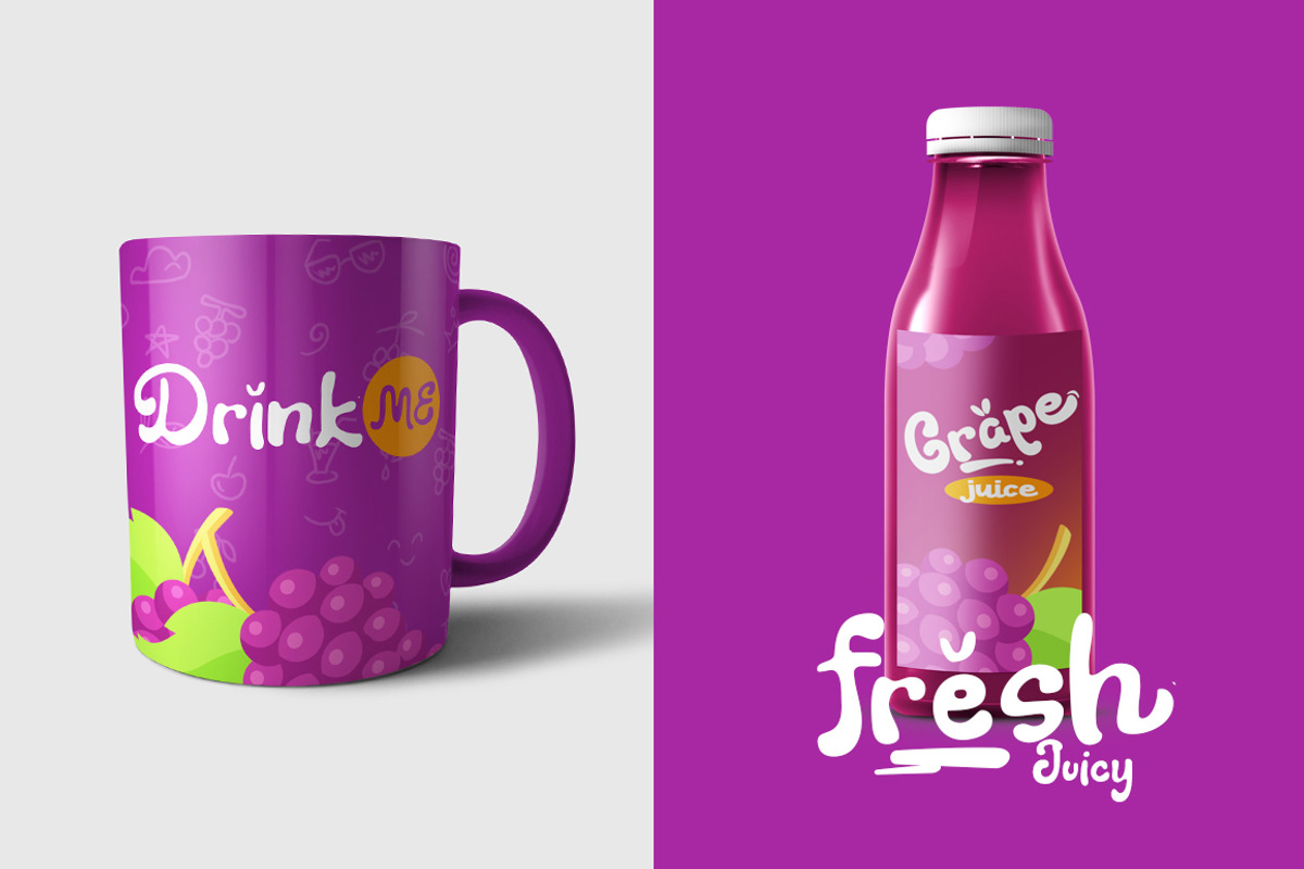Fresh Grapes Font preview 5