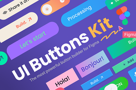 UI Buttons Kit For Figma