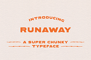 Runaway | A Super Chunky Sans Serif, a Sans Serif Font by Yesterday's Type (Thumbnail 1 of 3)