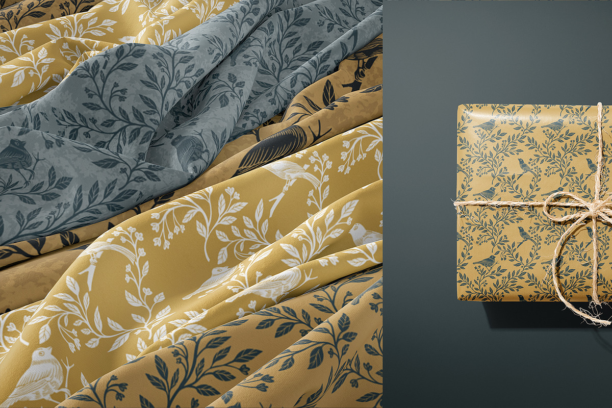 VINTAGE BIRDS pattern collection, a Pattern Graphic by Sonulkaster (Photo 4 of 5)