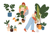 Women caring for house plants set, a Person Illustration by Good Studio (Thumbnail 4 of 5)