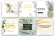 Tropical Social Media Bundle, a Social Media Template by Sales Shop (Thumbnail 3 of 3)