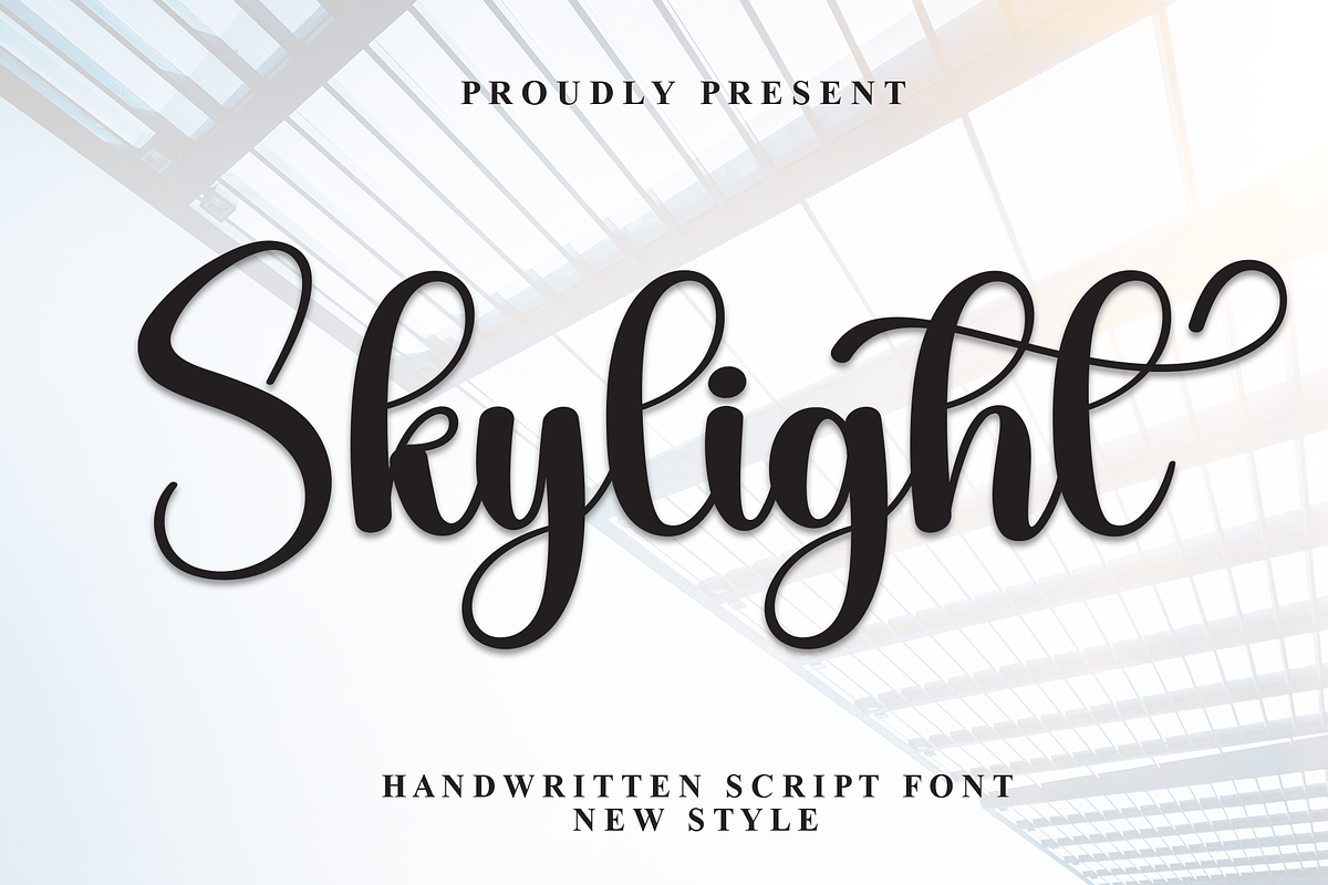 Skylight | Script Font, a Handwritten Font by Scratchones (Photo 1 of 9)