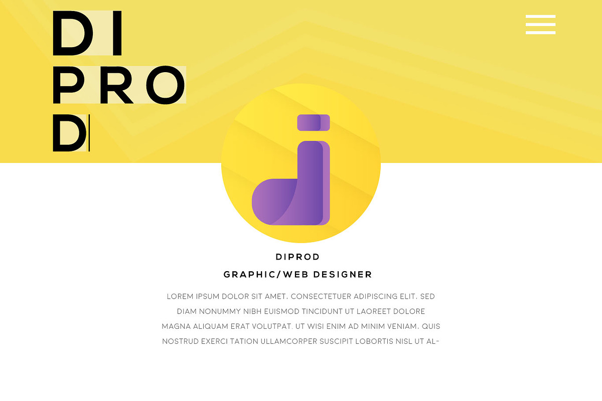 portfolio template 2020, a Landing Page Template by designbydi (Photo 3 of 5)