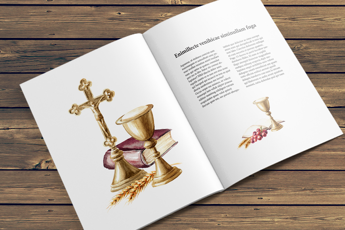 Catholic. Watercolor collection, an Object Illustration by Daria Ustiugova (Photo 12 of 12)