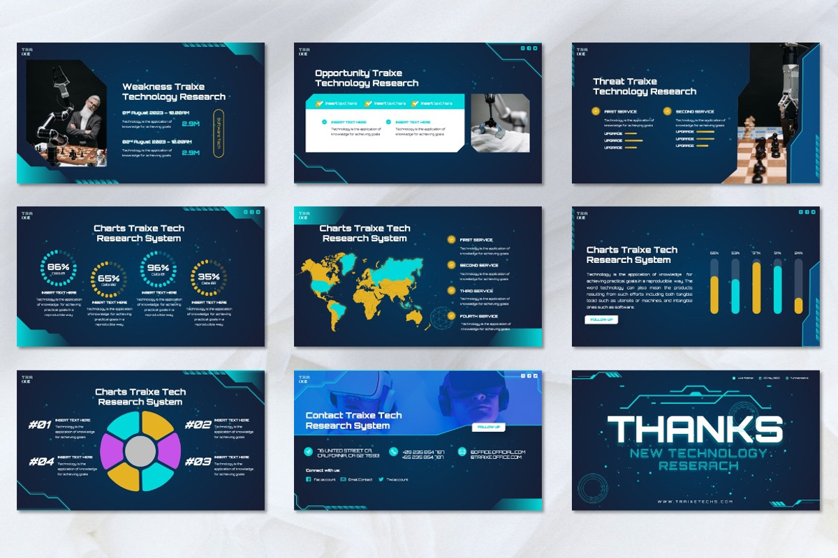 Traixe - Technology Powerpoint, a Presentation Template by Dhabee (Photo 5 of 8)