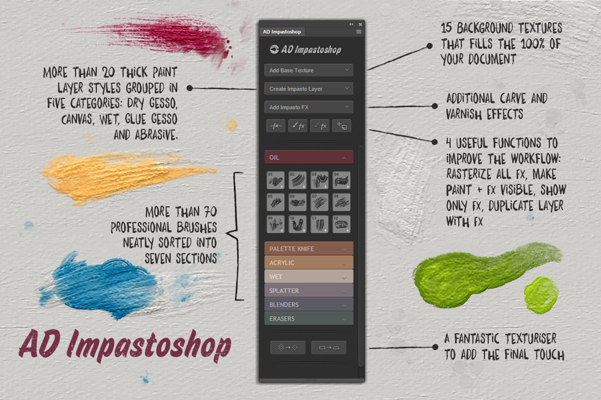 AD Impastoshop - Thick Paint Machine, a Plug-in Add-On by Alex Dukal (Photo 3 of 9)