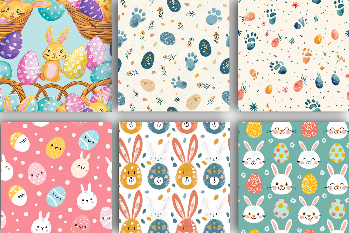 Cute Easter Painted Seamless Pattern, a Pattern Graphic by DreamCafeArt (Photo 5 of 7)