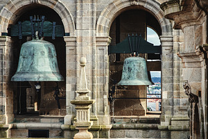 Historic Bells in a Stone Bell Tower, an Architecture Photo by Perpis