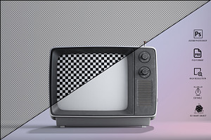 Vintage TV Mockup