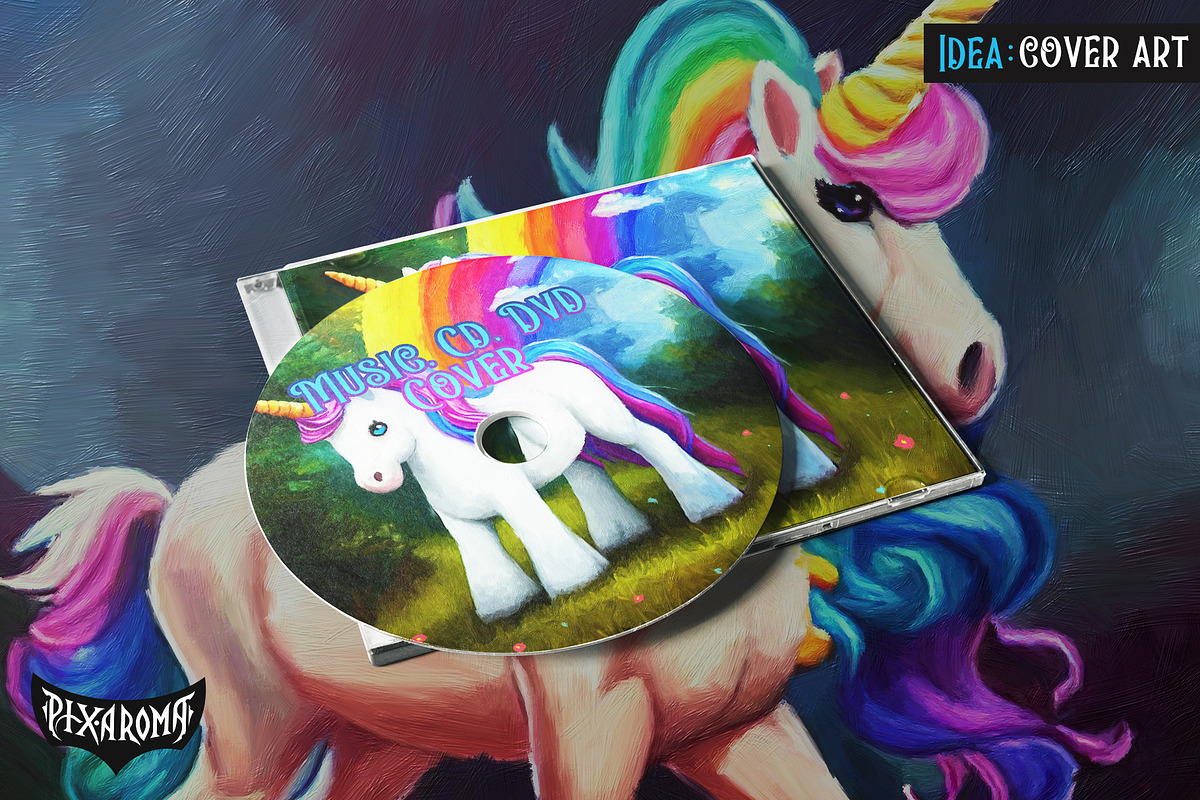 Unicorn Oil Paintings, an Animal Illustration by pixaroma (Photo 7 of 9)