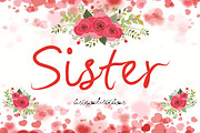 Sister font, a Script Font by khalwa.studio (Thumbnail 1 of 9)