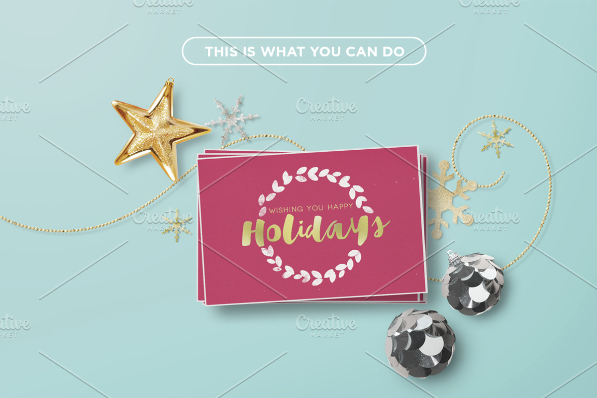 Mockup - Holiday Postcard, a Print Template by tomodachi studio (Photo 4 of 4)