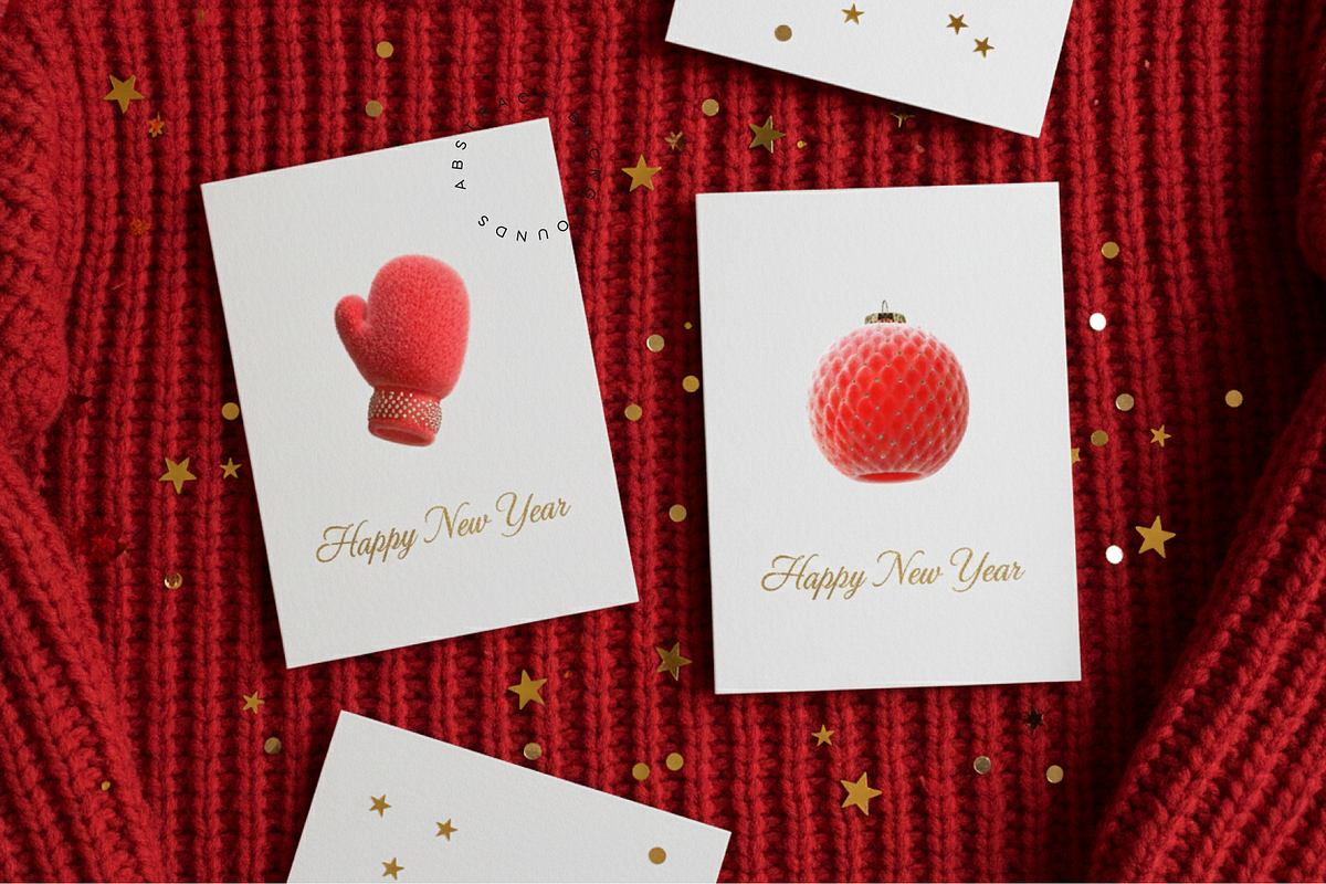 Cute Red Fluffy Xmas Set, a Solid Icon by Lumeno (Photo 3 of 6)