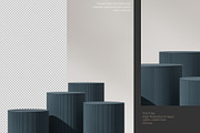 5 Podium with Transparent Background, a Background Graphic by faustudio (Thumbnail 4 of 7)