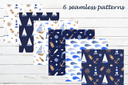 Nautical BUNDLE watercolor, a Transportation Illustration by Marina Ermakova (Thumbnail 21 of 21)