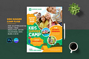 Kids Summer Camp Flyer, a Flyer Template by Designscozy (Thumbnail 1 of 5)