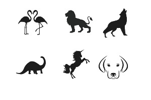 Animal Silhouettes Set 1 Procreate