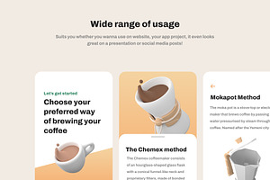 Coffee Business 3D Icon Set