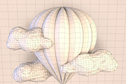 Cartoon Balloon Low Poly, a Cars & Vehicle 3D Model by Low Poly Lab (Thumbnail 4 of 8)