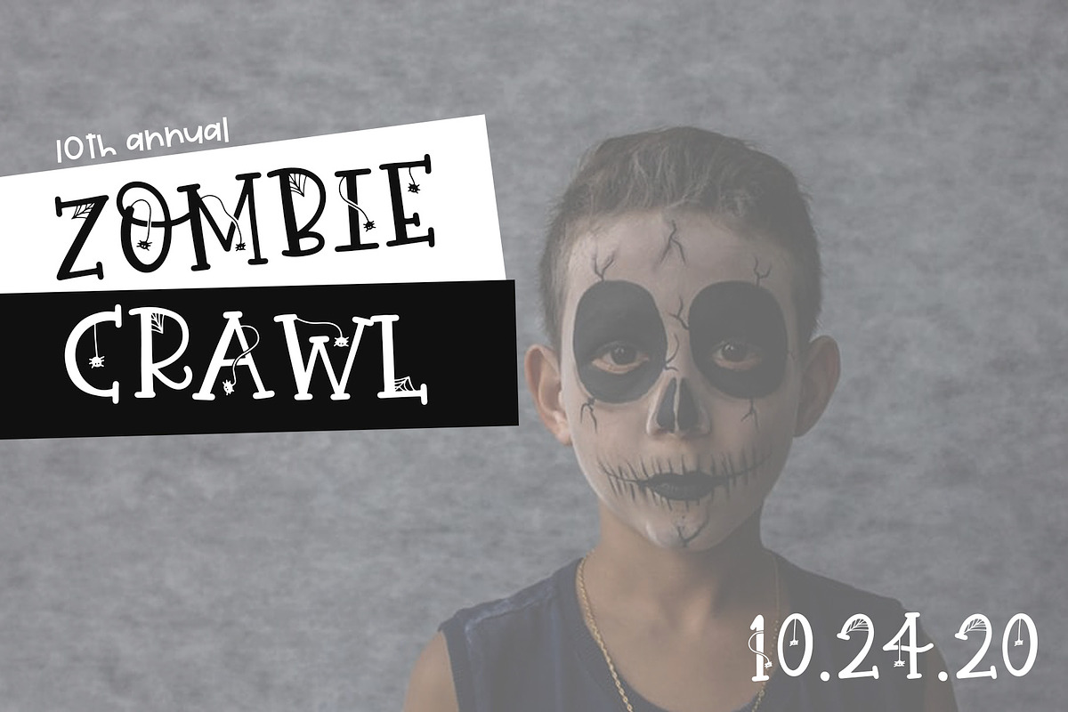 Hey Boo - Spooky Halloween Font preview 5