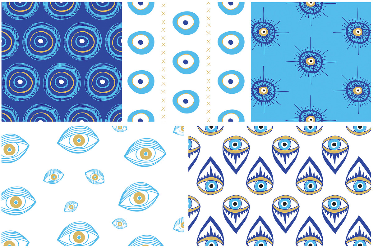 Evil Eye Illustrations + Patterns, an Illustration by Youandigraphics (Photo 11 of 13)