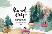 Watercolor travel bundle, summer set, a Person Illustration by LyubovZaytseva (Thumbnail 14 of 20)