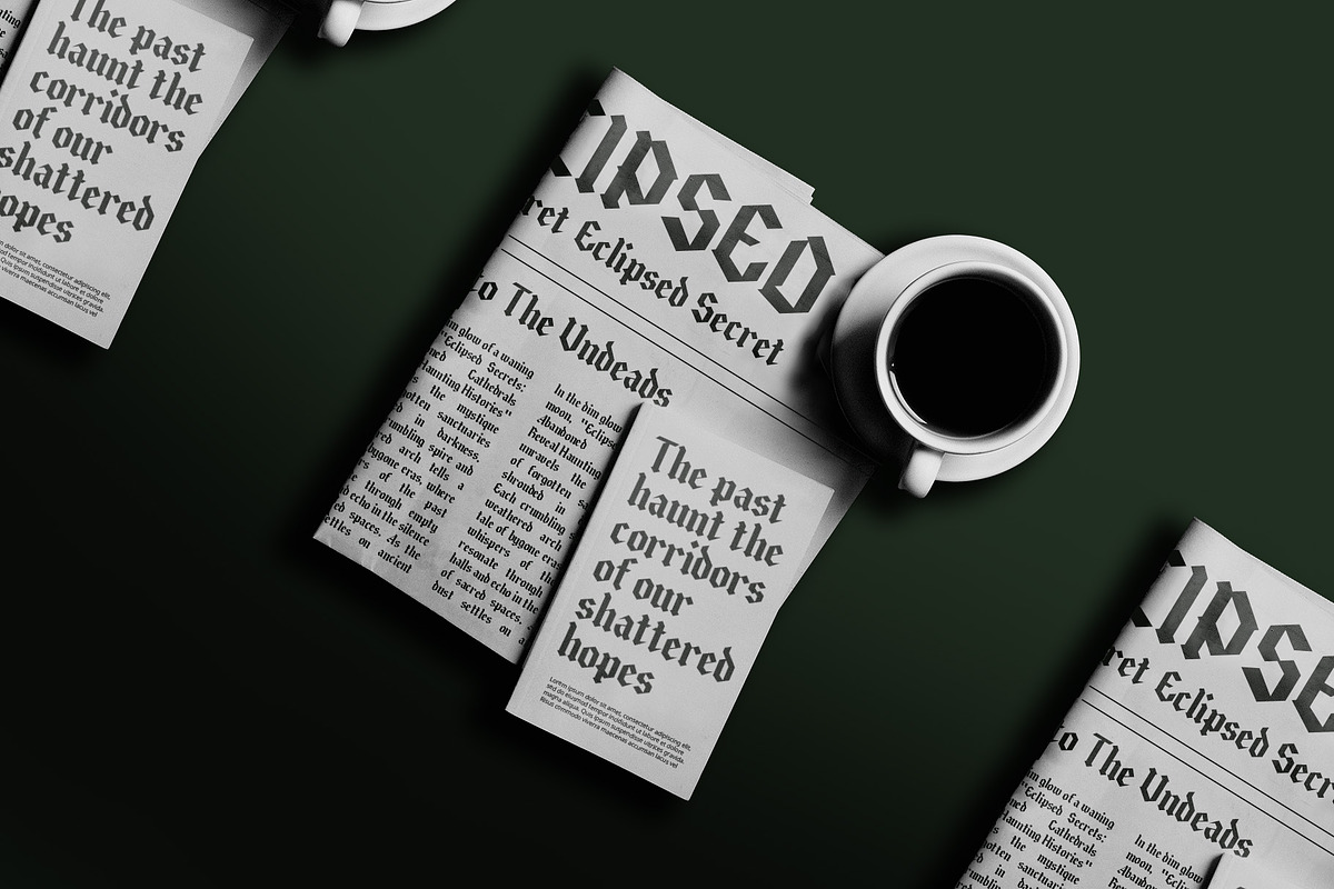 CS Savage – Gothic Font, a Blackletter Font by Craft Supply Co. (Photo 7 of 8)