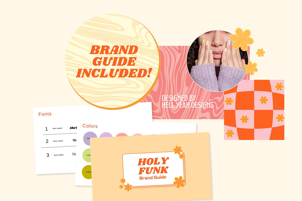 Holy Funk Branding Starter Kit, a Social Media Template by Hell Yeah Designs (Photo 9 of 12)